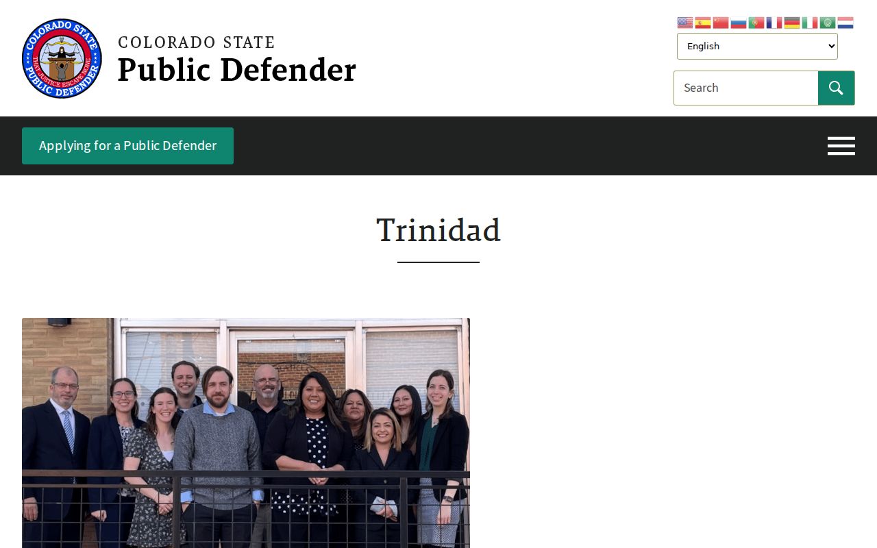 Las Animas County criminal court cases Trinidad public defender